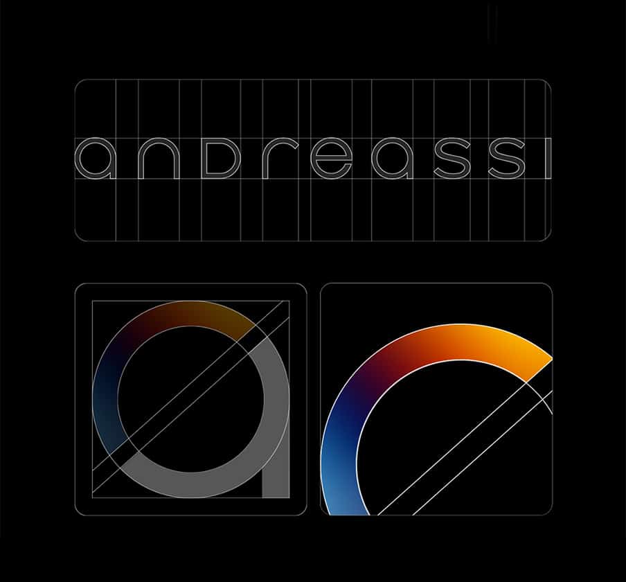 brand identity andreassi color logo