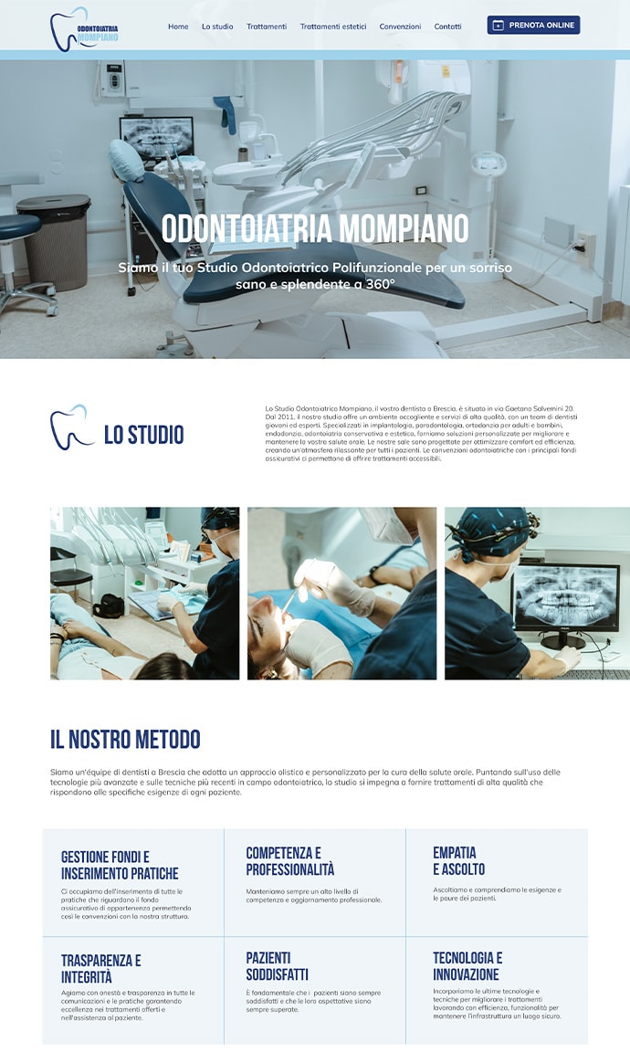 odontoiatria mompiano sito web 2